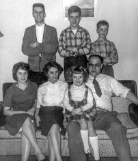 Marilyn, Estelle, Donna, Frederick, Ronald, Kenneth & Paul Goyetche of Halifax, NS (1959)