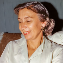 Dorothy Pond of Galveston, TX, one of the three children of Marie Marthe (Goyetche) Pond (circa 1961)