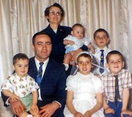 Henry & Bridie Goyetche of Everett, MA with children John, Ann Marie, Charles, Thomas & Andy (1965)