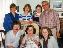 John & Mildred Goyetche of Halifax, NS with children Ron, Carolyn, Janet, Darren, Glen & granddaughter Amy (1980)