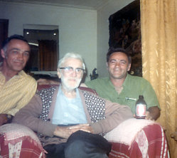 Charlie Goyeche of Montreal, QC with nephews Raymond of Montreal, QC and Henry of Everett, MA (1972)